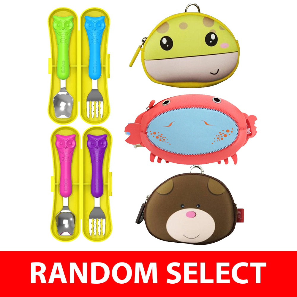 【Free Gift】Edison Spoon & Fork Case Set AND/OR Nohoo Pouch x 2  (Mix & Match) (Random Select)
