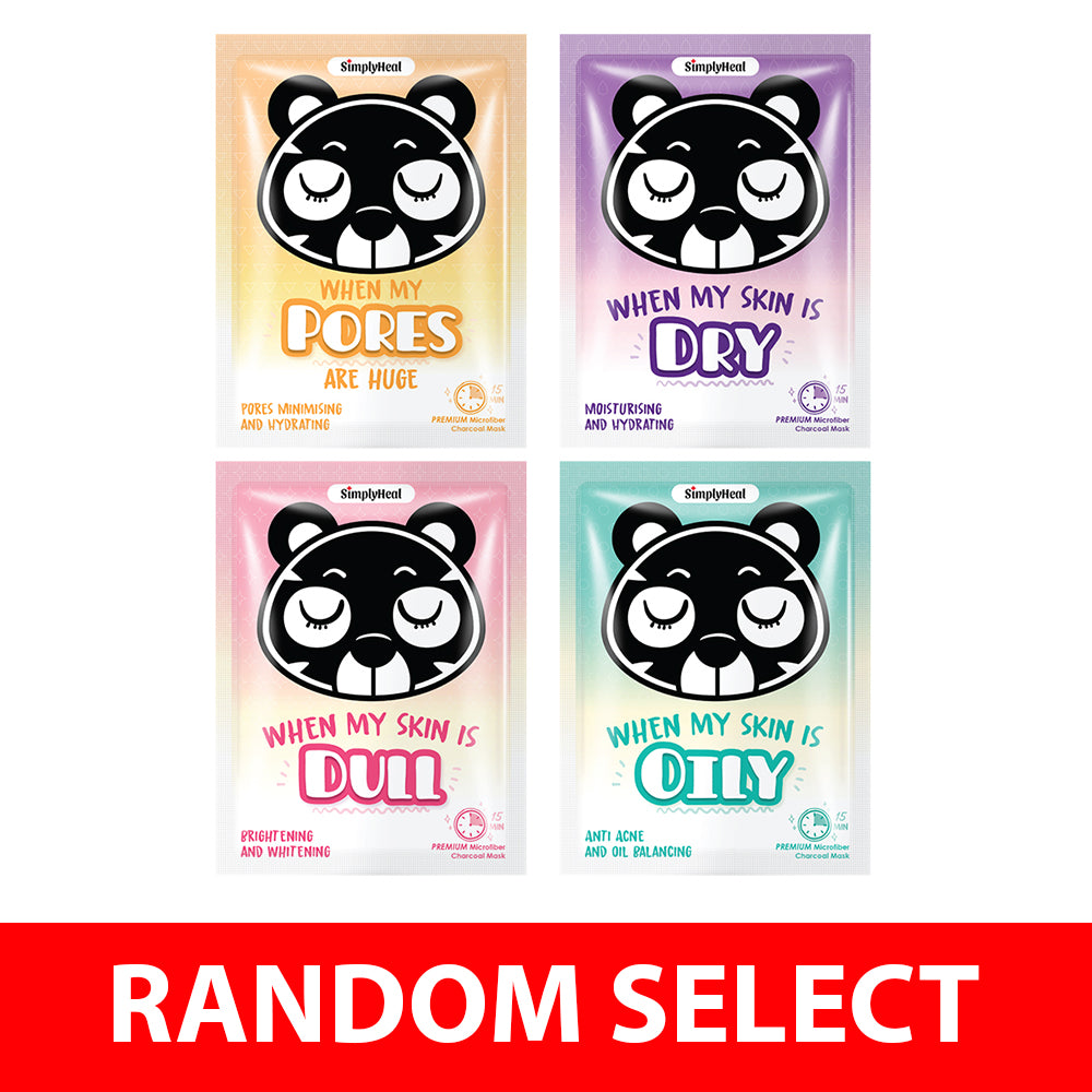 【Free Gift】SimplyHeal Premium Charcoal Mask  x 5  (Random Select) (EXP-20260412)