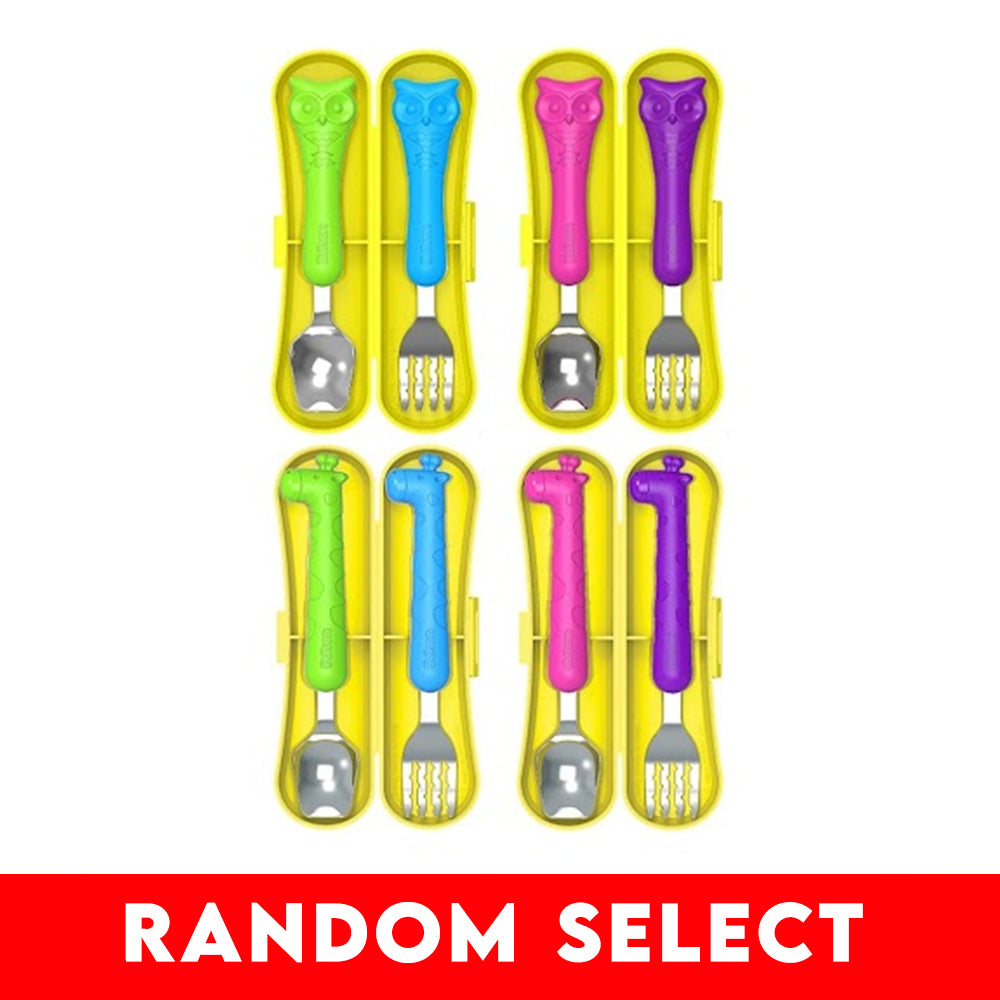 【Free Gift】Edison Owl Spoon & Fork Case Set x 1 (Random Select)